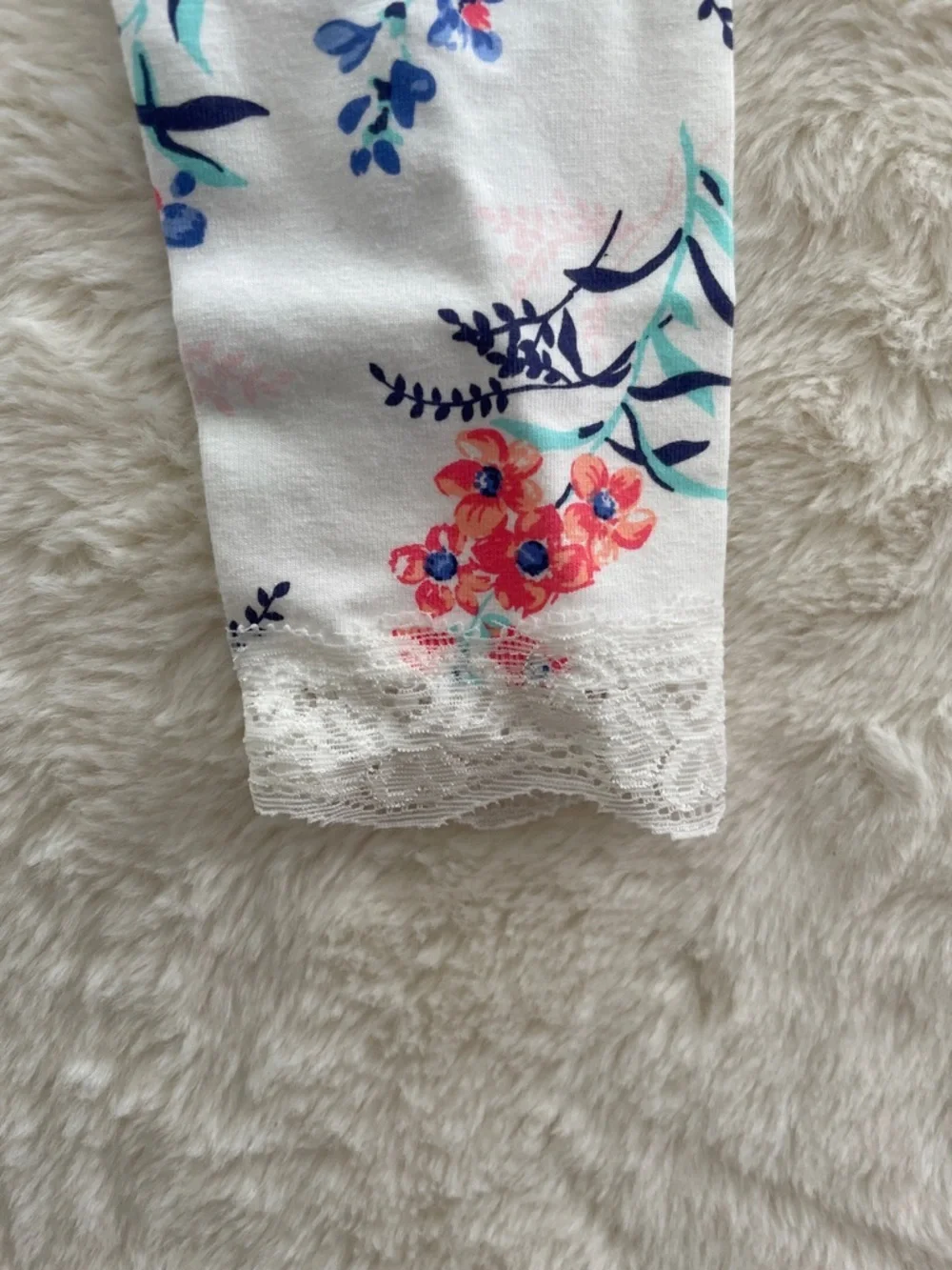 SALE! NWT Carter's White Floral Zip Hoodie with Pink and Blue Flowers SIZE 3T